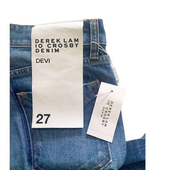 Derek Lam 10 Crosby Mid Rise Authentic Devi Skinny Blue Jeans size 27, NWT - Picture 6 of 15